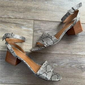 J Crew Snakeskin Heels